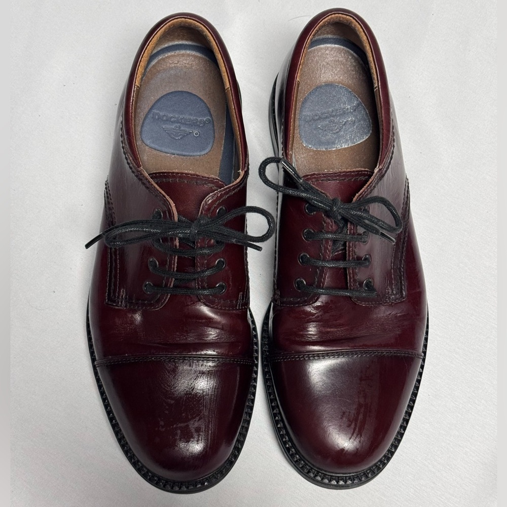 Dockers‎ Men's Gordon Cap Toe Brown Leather Oxfords